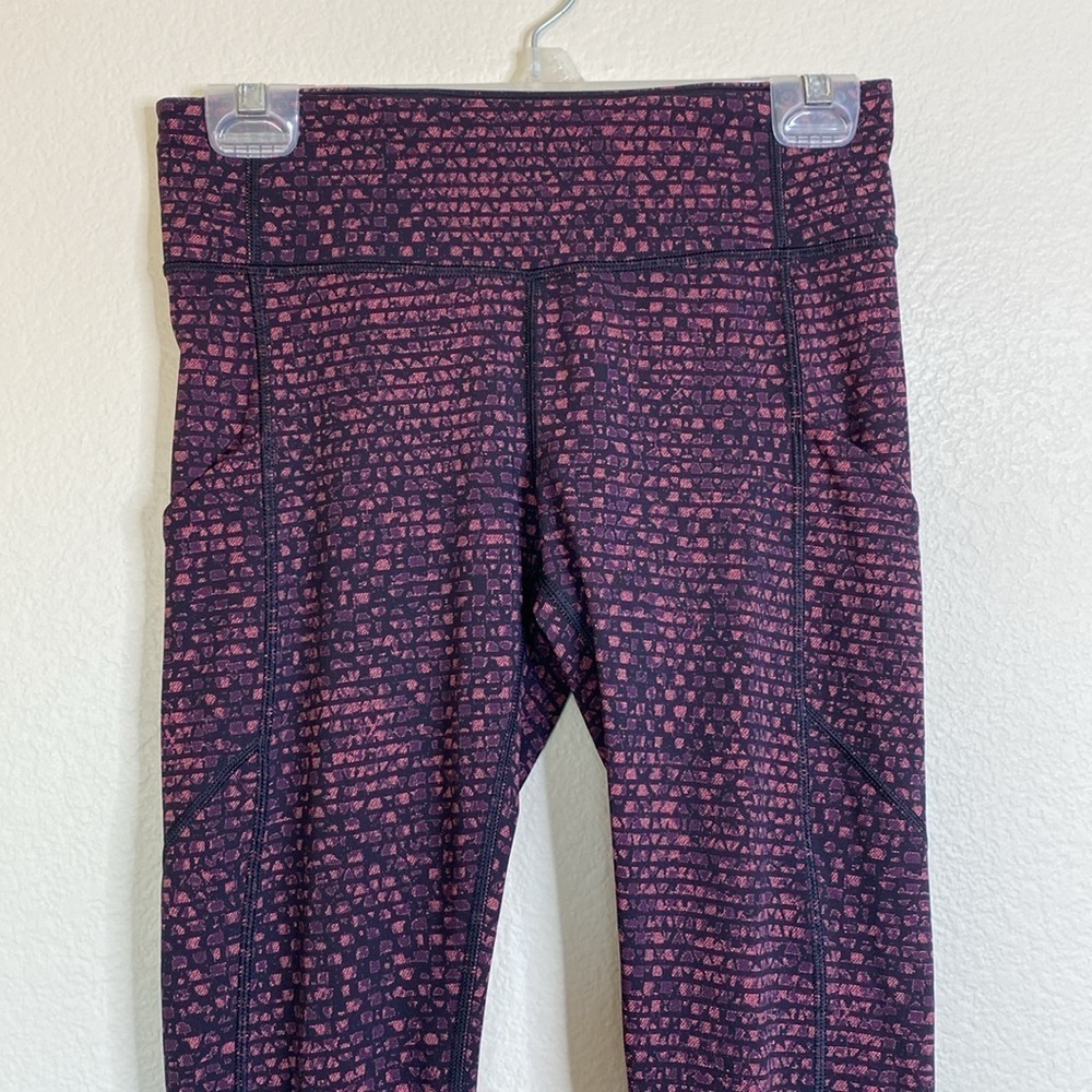 Lululemon speed tights women’s six 6 shatter weave dust coral EUC - Picture 2 of 6